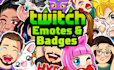 create custom twitch emotes and badges