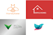 creat flat minimal logo for you