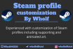 customize your steam profile