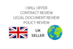 review and advise on your legal agreement or contract