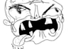 draw you as a rage face Meme in microsoft paint
