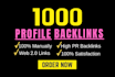 create SEO profile backlinks manually
