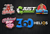 make flat, creative, minimalist, trendy logo creation, corporate brand identity