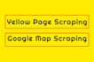 do yellow pages scraping and google map business scraping