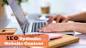 write SEO optimize website content
