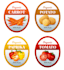 make a vintage organic food labels collection logo for you