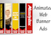 create five clickable animated flash web banner  advertisement package
