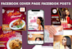 design facebook page cover and profile logo in 2 hour