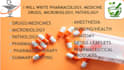 write pharmacology, medicine, drugs, microbiology, pathology