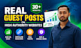 publish niche relevant guest posts on authority websites