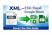 convert xml file to csv or excel or google sheet