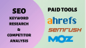 do SEO keyword research and competitor analysis