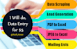 do data entry, data scraping and excel data entry