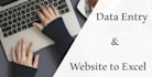 copy your website data to an excel sheet