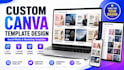 design custom editable canva templates for social media
