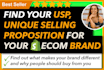 find your usp, unique selling proposition, for your shopify ecom brand