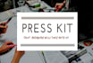 design a professional podcast press kit