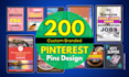 design amazing pinterest pins for your blog or product post design creation