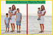 do add or remove object, people, person, background extend