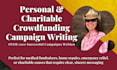 write your personal or charitable crowdfunding campaign to engage donors