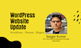 backup and update wordpress, PHP, themes, plugins and database