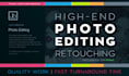 high end image retouching photo editing