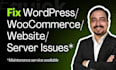 fix wordpress bugs, woocommerce issues, critical errors
