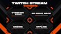 create animated intro for brb , starting soon and offline screen for twitch