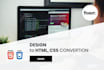 convert psd to html, image to html, pdf to responsive html