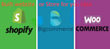 create ecommerce website using biggcommerce or woocommerce