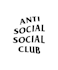 create an anti social social club inspired logo