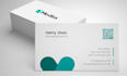 create modern minimalist business card design