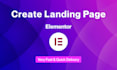 create a responsive landing page with elementor