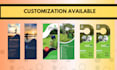 design door hanger, restaurant flyer, real estate brochure and rack card