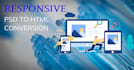 convert psd to html css ,create professional and responsive website bootstrap