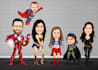 draw amazing  superhero caricature