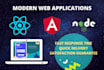 develop reactjs react native angular nodejs applications