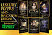 do luxury hip hop, concert, and event flyer