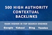 provide 500 contextual high authority backlinks