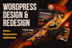 build, redesign responsive wordpress website design for your business