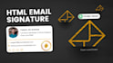 design a clickable HTML email signature