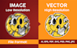 do vector tracing or redraw any image,