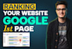 rank your website first page of google