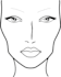 design a simple blank face chart with unlimited revisions