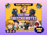 design custom chibi emotes for twitch, kick, youtube, and discord