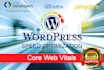 speed up wordpress website with optimizing core web vitals