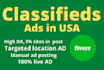 can manually classified ad post on high PR sites