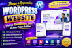 design a responsive wordpress website using elementor, divi or any page builder