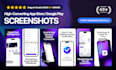 make profesional design app store or play store screenshots