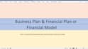 develop startup business plan with financial model